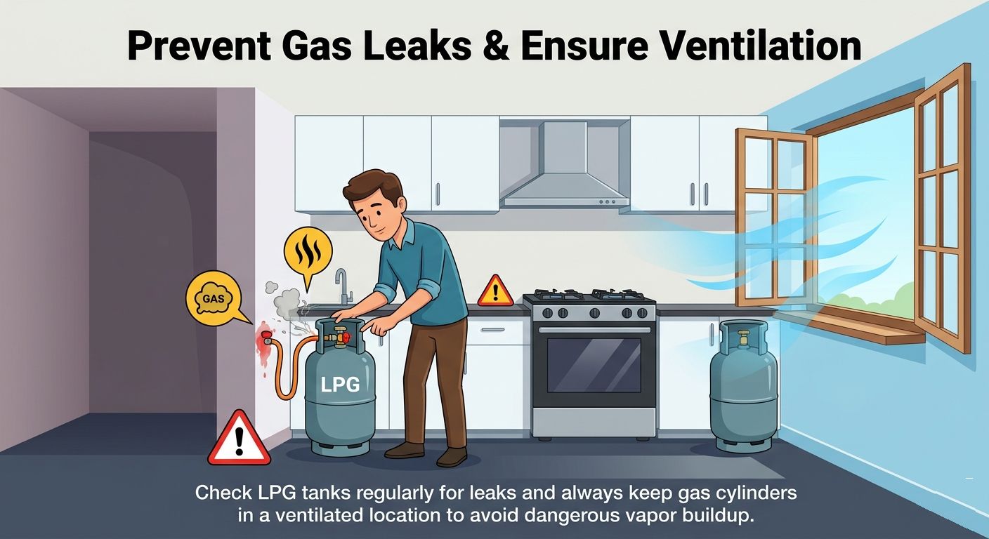 Prevent Gas Leaks & Ensure Ventilation