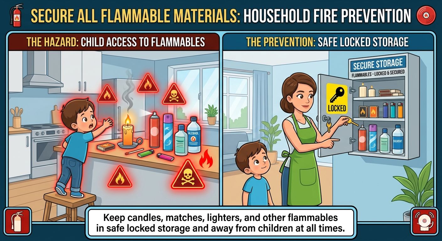 Secure All Flammable Materials