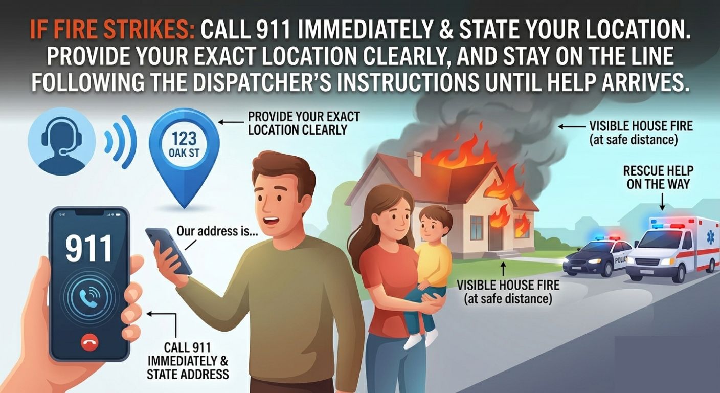 Call 911 Immediately & State Your Location